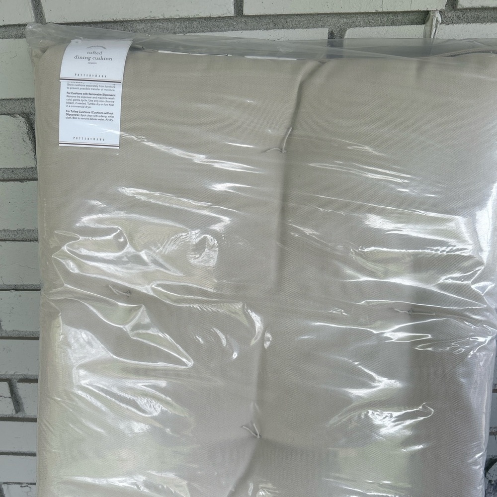 Four Pottery Barn chair cushions NWT